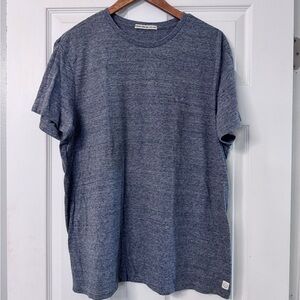 Marine Layer Heathered Blue Short Sleeve Tee